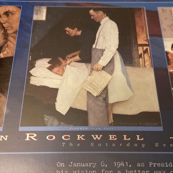 Buffalo Games New 750 Piece Panoramic Puzzle Norman Rockwell The Four Freedoms - Picture 4 of 7